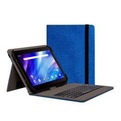 NILOX FUNDA TABLET 9,7" A 10´5" CON TECLADO USB AZUL