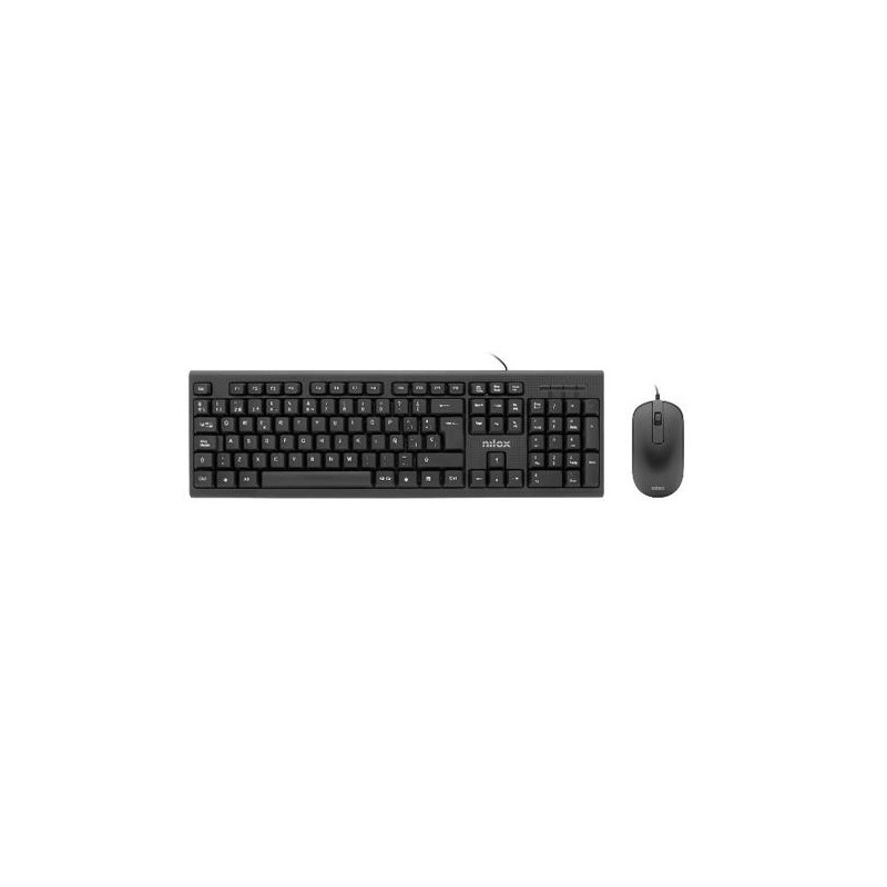 NILOX COMBO TECLADO + RATÓN CABLE USB NEGRO