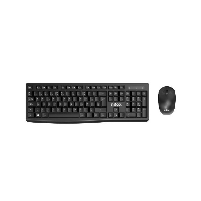 NILOX COMBO TECLADO + RATÓN INALÁMBRICO NEGRO