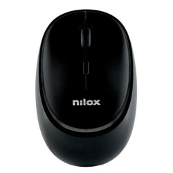 NILOX RATÓN INALÁMBRICO 1600PPP 4 BOTONES RECARGABLE NEGRO