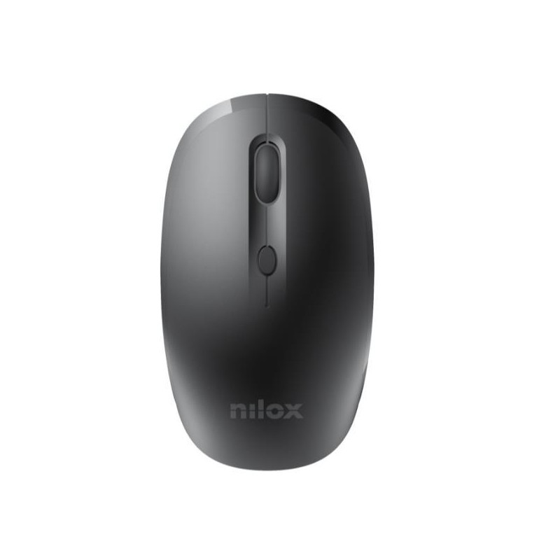 NILOX RATÓN INALÁMBRICO 3200PPP 4 BOTONES RECARGABLE NEGRO