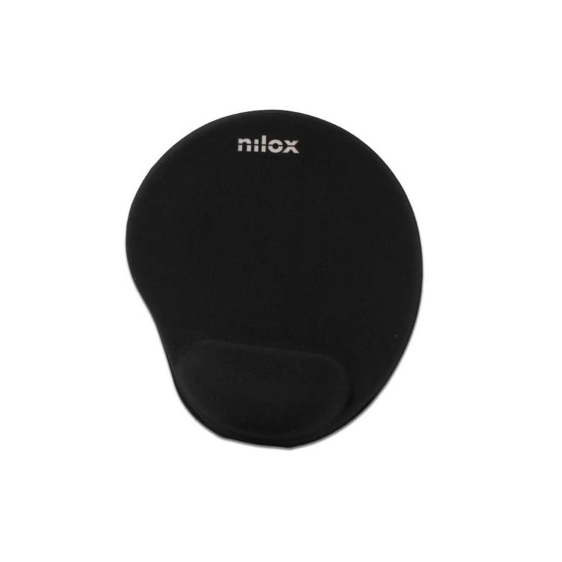 NILOX ALFOMBRILLA ERGONOMICA PARA RATON NEGRO