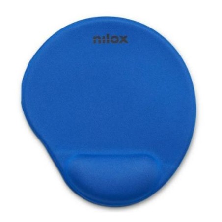 NILOX ALFOMBRILLA ERGONOMICA PARA RATON AZUL