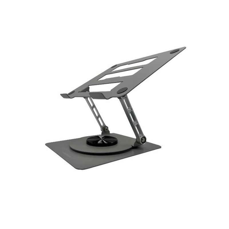 NILOX SOPORTE DE SOBREMESA "10-16" AJUSTABLE Y BASE GIRATORIA 360º PARA PORTATIL / TABLET GRIS