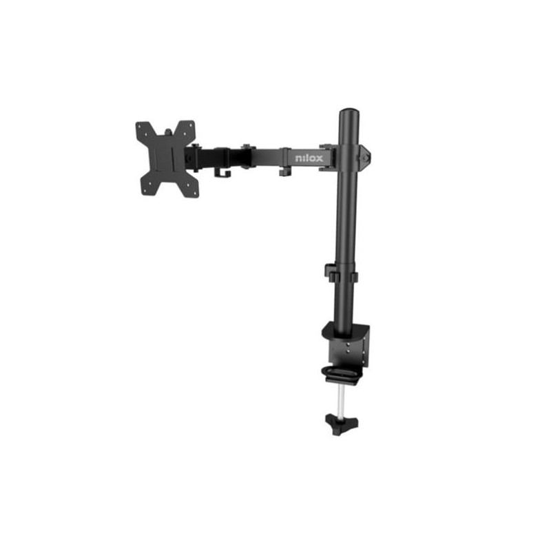 NILOX SOPORTE DE MESA GIRATORIO E INCLINABLE 1 BRAZO HASTA 32" NEGRO