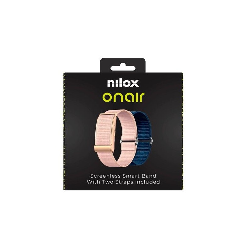 NILOX PULSERA INTELIGENTE SIN PANTALLA BLUETOOTH INCLUYE DOS PULSERAS ROSA Y AZUL