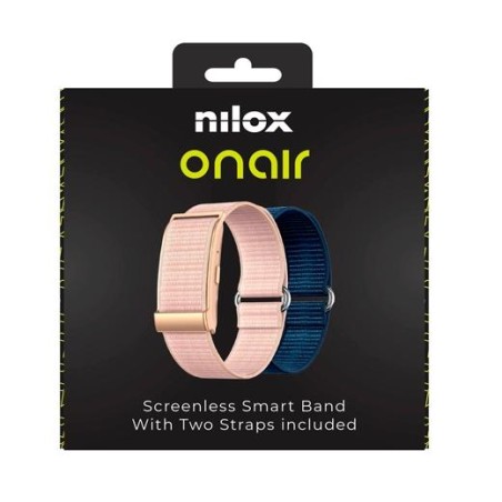NILOX PULSERA INTELIGENTE SIN PANTALLA BLUETOOTH INCLUYE DOS PULSERAS ROSA Y AZUL