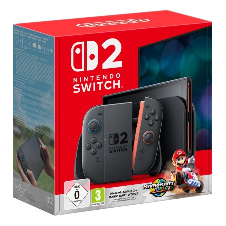 NINTENDO SWITCH 2 + MARIO KART WORLD 256GB PANTALLA TACTIL WIFI NEGRO