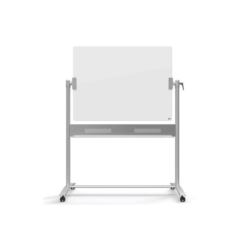 NOBO PIZARRA MÁGNETICA MÓVIL 120X90CM CRISTAL BLANCO BRILLANTE
