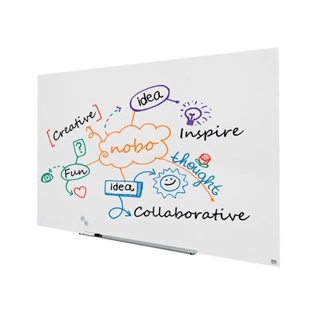 NOBO PIZARRA MAGNÉTICA IMPRESSION PRO C/BANDEJA 190X100CM CRISTAL BLANCO BRILLANTE