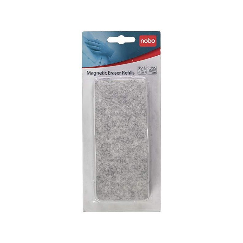 NOBO RECAMBIO PARA BORRADOR MAGNÉTICO REF. 34533421 PACK DE 10UD