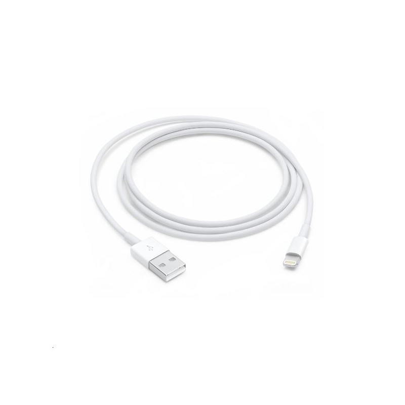 APPLE CABLE-APPLE -USB A - LIGHTNING, 1M BLANCO