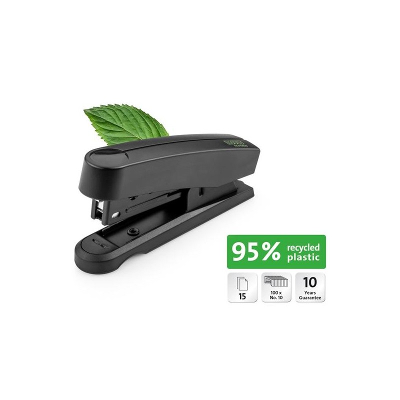 NOVUS GRAPADORA B10 PROFESIONAL RE+NEW INCLUYE 200 GRAPAS NO.10 NEGRO