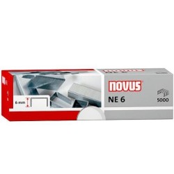 NOVUS GRAPAS NE 6 SUPER PARA GRAPADORAS ELÉCTRICAS CAJA -5000U-