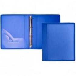OFFICE BOX CARPETA ANILLAS 2 X 40MM A4+ TELA AZUL