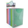 OFFICE BOX SOBRE BROCHE COLORLINE A4+/FOLIO MULTITALADRO CIERRE V-LOCK PP C/SURTIDOS EXPOSITOR 120 UD