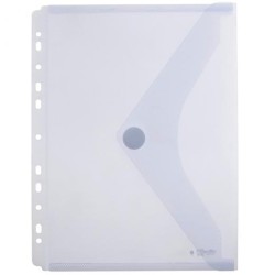 OFFICE BOX CARPETA SOBRE CON VELCRO CLASSIC A4+ MULTITALADRO PLÁSTICO TOUCH CRISTAL