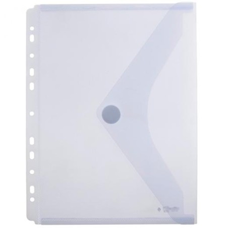 OFFICE BOX CARPETA SOBRE CON VELCRO CLASSIC A4+ MULTITALADRO PLÁSTICO TOUCH CRISTAL