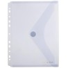 OFFICE BOX CARPETA SOBRE CON VELCRO CLASSIC A4+ MULTITALADRO PLÁSTICO TOUCH CRISTAL
