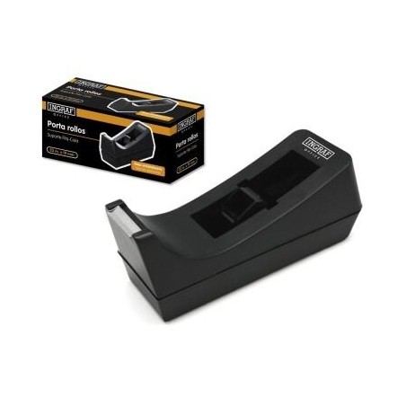 OFFICE CLUB DISPENSADOR PARA ROLLOS CELO DE 33 METROS NEGRO MODELO PR1