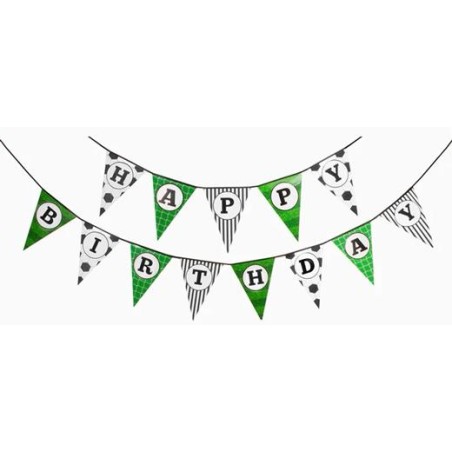OH YEAH GUIRNALDA BANDERINES HAPPY BIRTHDAY FÚTBOL 5M