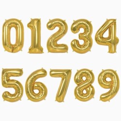 OH YEAH GLOBO POLIAMIDA Nº0 100CM ORO METALIZADO