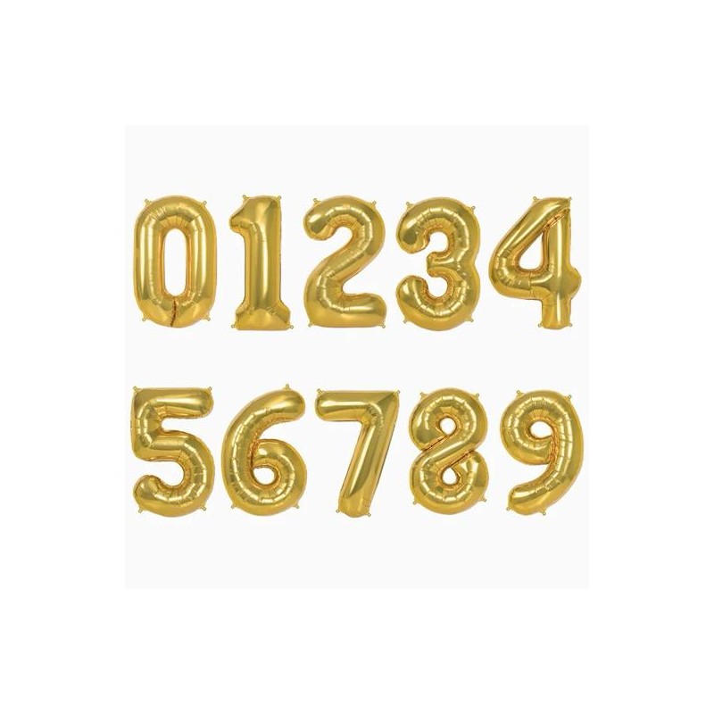 OH YEAH GLOBO POLIAMIDA Nº4 100CM ORO METALIZADO