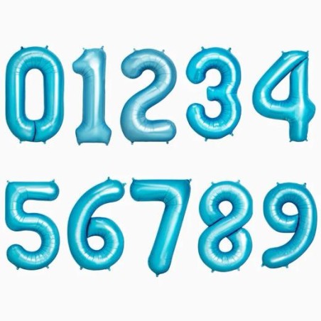 OH YEAH GLOBO POLIAMIDA Nº7 100CM AZUL PASTEL