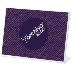 ARCHIVO 2000 EXPOSITOR SOBREMESA EN FORMA DE L DIN A4 HORIZONTAL 65X300X215 MM