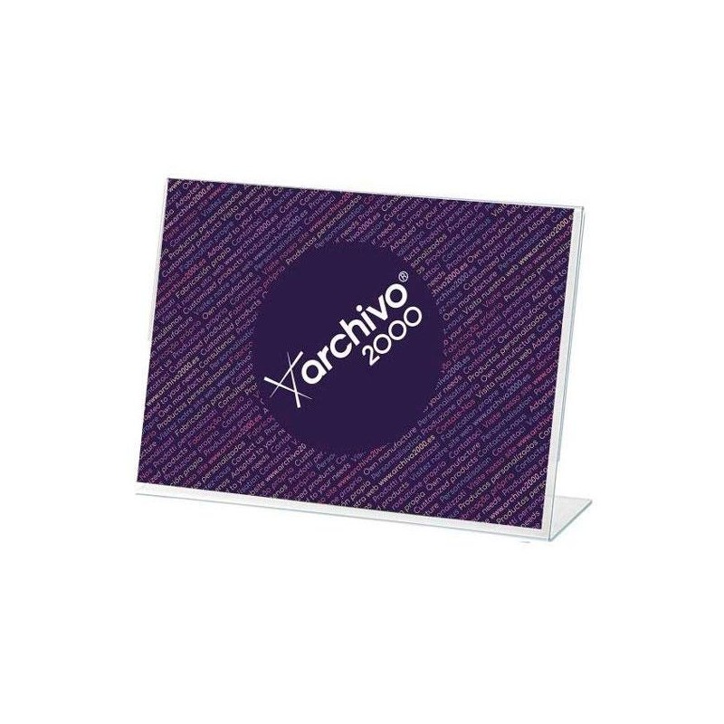 ARCHIVO 2000 EXPOSITOR SOBREMESA EN FORMA DE L DIN A4 HORIZONTAL 65X300X215 MM