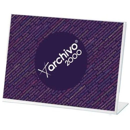 ARCHIVO 2000 EXPOSITOR SOBREMESA EN FORMA DE L DIN A4 HORIZONTAL 65X300X215 MM