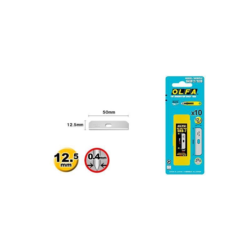 OLFA REPUESTO CUTTER CORTADORES DE 12,5 MM / CUCHILLA FRACTURABLE