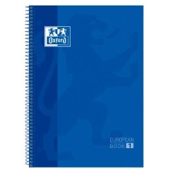 OXFORD CUADERNO CLASSIC EUROPEANBOOK 1 WRITE&ERASE 80H A4+ 5X5MM MICROPERFORADO T/EXTRADURA AZUL MARINO