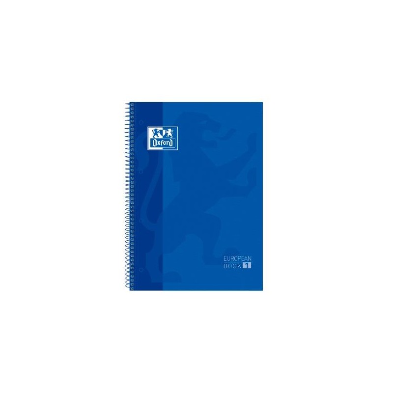 OXFORD CUADERNO CLASSIC EUROPEANBOOK 1 WRITE&ERASE 80H A4+ 5X5MM MICROPERFORADO T/EXTRADURA AZUL MARINO
