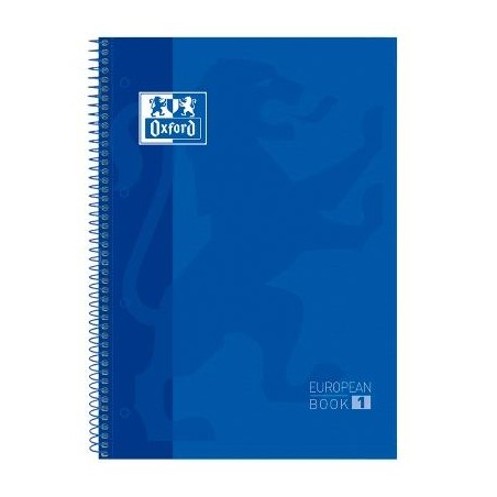 OXFORD CUADERNO CLASSIC EUROPEANBOOK 1 WRITE&ERASE 80H A4+ 5X5MM MICROPERFORADO T/EXTRADURA AZUL MARINO