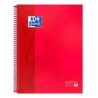 OXFORD CUADERNO CLASSIC EUROPEANBOOK 1 WRITE&ERASE 80H A4+ 5X5MM MICROPERFORADO T/EXTRADURA ROJO