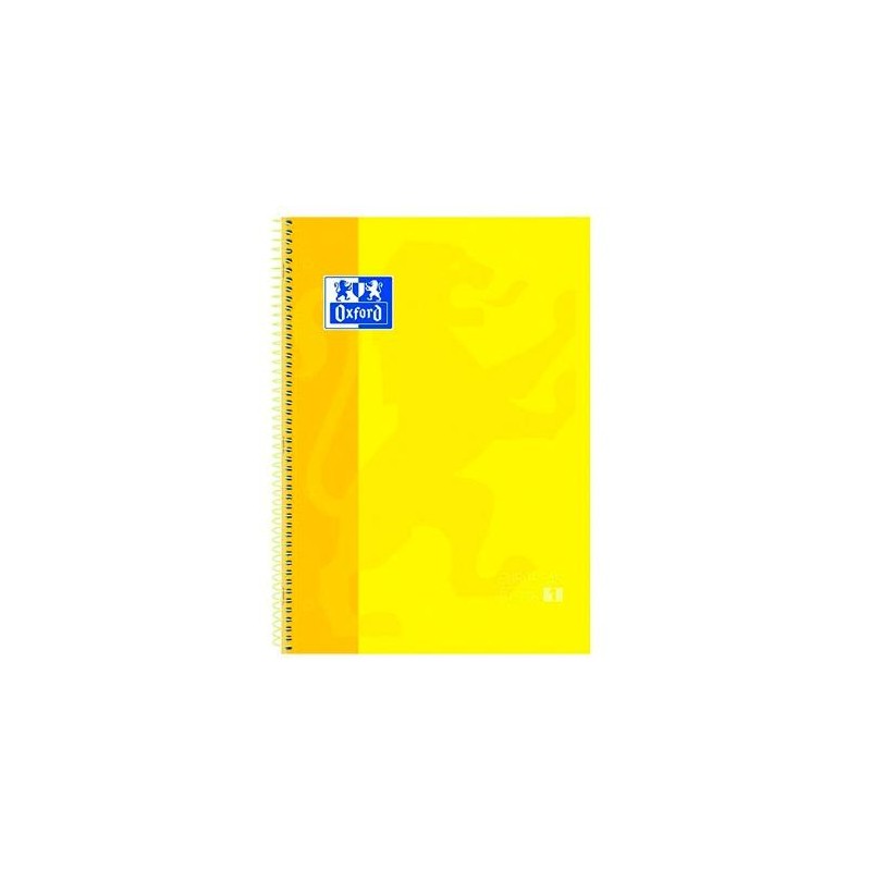 OXFORD CUADERNO CLASSIC EUROPEANBOOK 1 WRITE&ERASE 80H A4+ 5X5MM MICROPERFORADO TAPA EXTRADURA AMARILLO