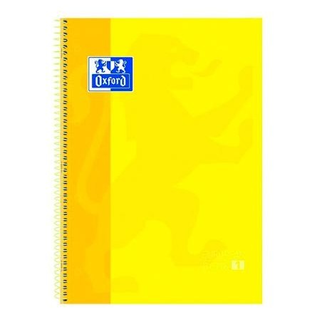 OXFORD CUADERNO CLASSIC EUROPEANBOOK 1 WRITE&ERASE 80H A4+ 5X5MM MICROPERFORADO TAPA EXTRADURA AMARILLO