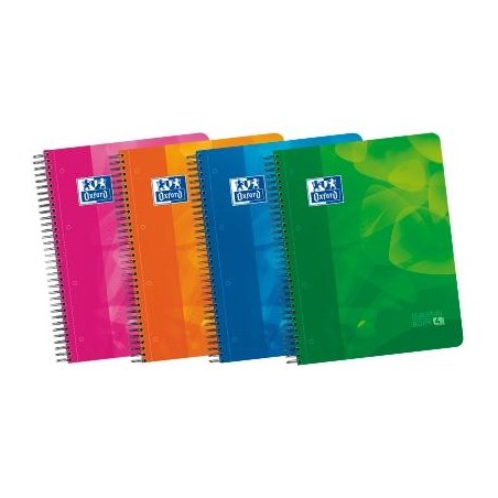 OXFORD CUADERNO LAGOON EUROPEANBOOK 4 MICROPERFORADO 120H (50% GRATIS) A4+ 1 LÍNEA 4 SEP. T/PLÁSTICO PACK 5 UD C/SURTIDOS