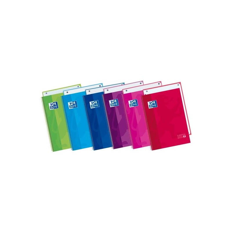 OXFORD CUADERNO CLASSIC EUROPEANBOOK 1 WRITE&ERASE 80H A4+ 5X5MM MICROPERFORADO T/EXTRADURA C/SURTIDOS