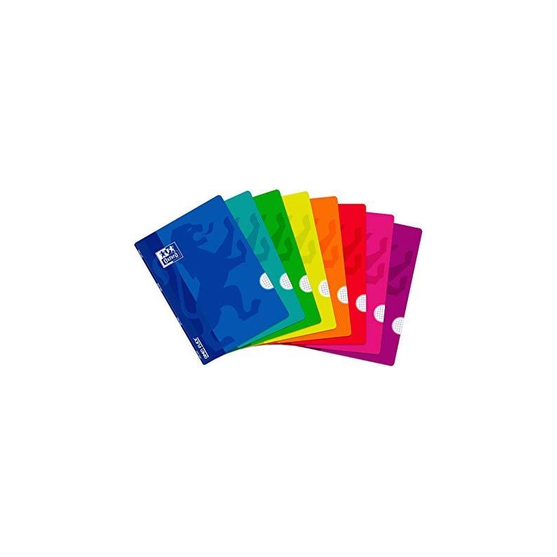 OXFORD LIBRETA GRAPADA OPENFLEX 48H A4 4X4MM TAPA DE PLÁSTICO C/SURTIDOS