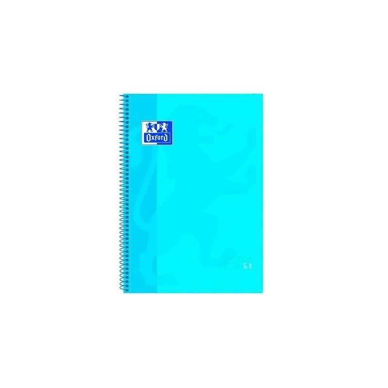 OXFORD CUADERNO CLASSIC EUROPEANBOOK 1 WRITE&ERASE 80H A4+ 5X5MM MICROPERFORADO T/EXTRADURA TURQUESA