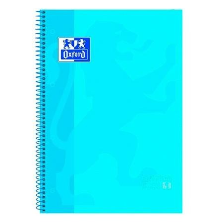 OXFORD CUADERNO CLASSIC EUROPEANBOOK 1 WRITE&ERASE 80H A4+ 5X5MM MICROPERFORADO T/EXTRADURA TURQUESA