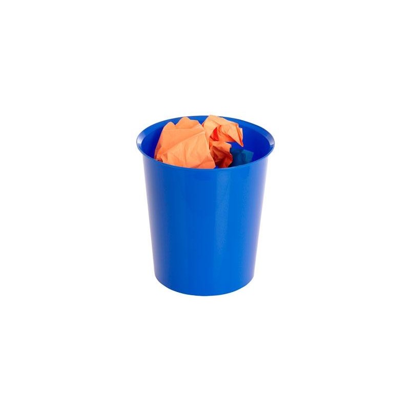 ARCHIVO 2000 PAPELERA DE PLÁSTICO ARCHIVO 2000 OPCIONAL ARO SUJETABOLSAS CAPACIDAD 16 LITROS 290X310 MM AZUL