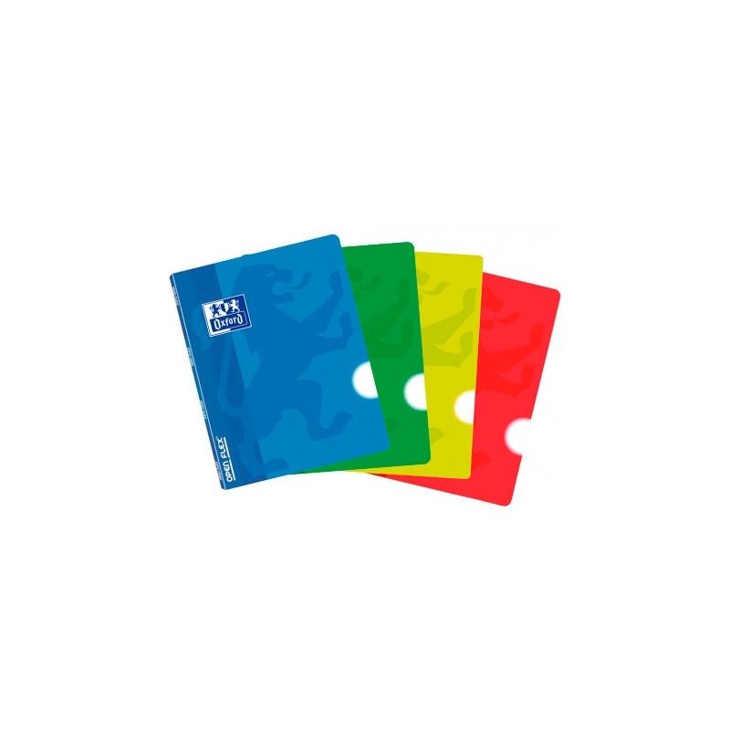 OXFORD LIBRETA GRAPADA OPENFLEX 48H A5 LISO TAPA DE PLÁSTICO C/SURTIDOS