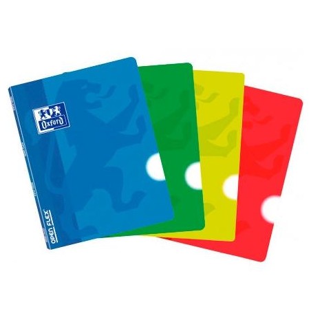 OXFORD LIBRETA GRAPADA OPENFLEX 48H A5 LISO TAPA DE PLÁSTICO C/SURTIDOS