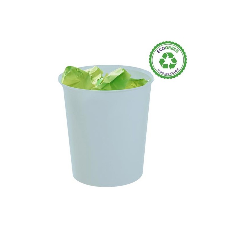 ARCHIVO 2000 PAPELERA ECOGREEN 18 LITROS 240X310MM RECICLADO AZUL PASTEL