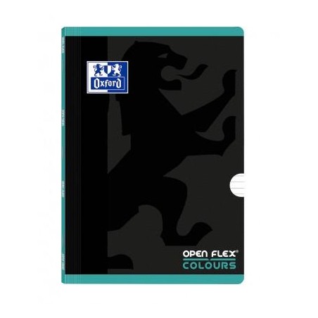 OXFORD LIBRETA GRAPADA OPENFLEX COLOUR 48H A4 90GR 1 LÍNEA 2M TAPA DE PLÁSTICO PACK 10 UD ICE MINT