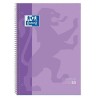 OXFORD CUADERNO TOUCH EUROPEANBOOK 1 WRITE&ERASE 80H A4+ 5X5MM MICROPERFORADO T/EXTRADURA MALVA PASTEL