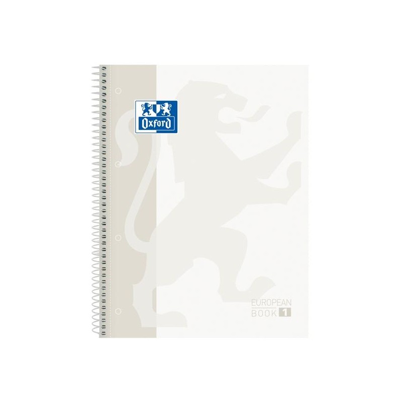 OXFORD CUADERNO CLASSIC EUROPEANBOOK 1 WRITE&ERASE 80H A4+ 5X5MM MICROPERFORADO T/EXTRADURA BLANCO